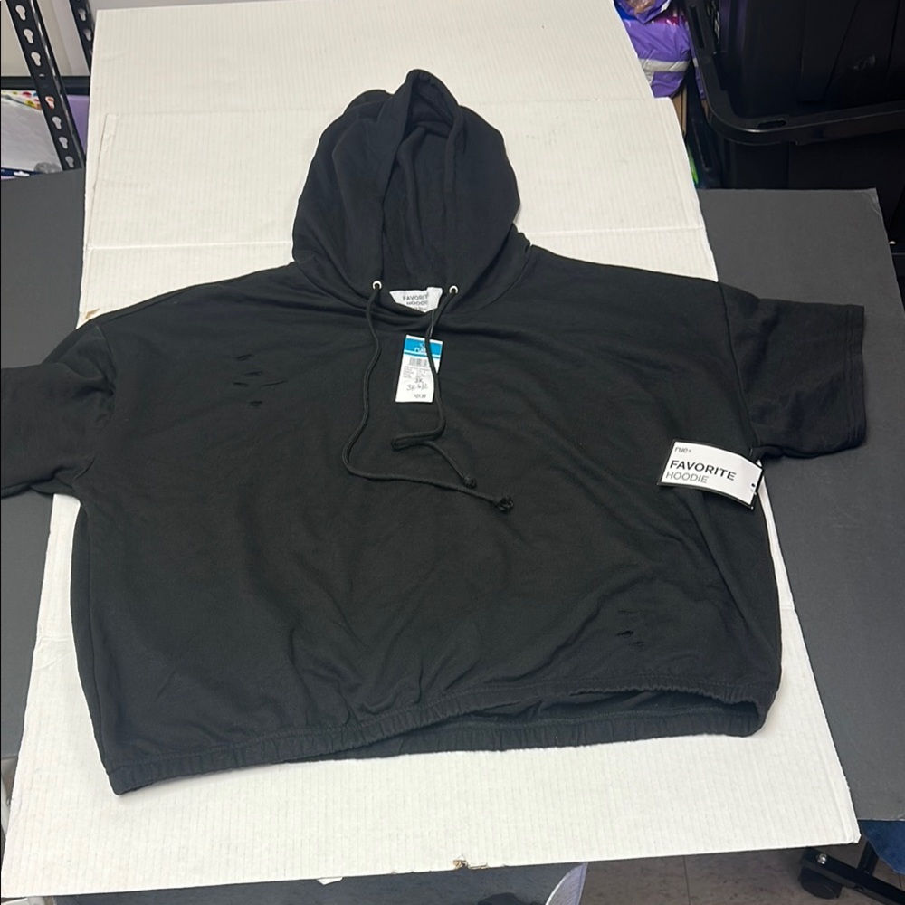Rue21 Black Hoodie Sweatshirt
